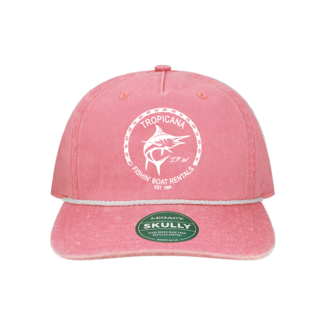 Fishin' Boat Rentals Hat - Pink