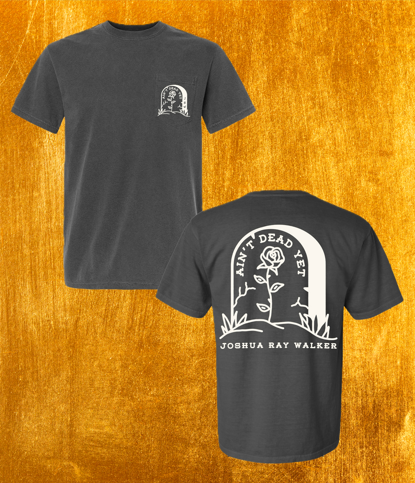 Ain't Dead Yet Tombstone Pocket T-Shirt
